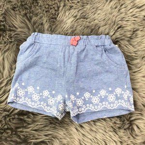 First Impressions | Girl's Pull On Shorts | Blue | 24 Months